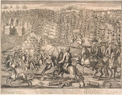 ?Eine Ansicht der Schlacht von Culloden in Schottland?, 1746 von Unknown
