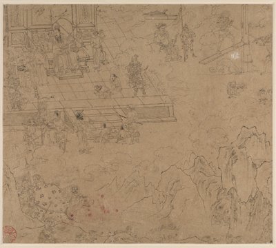Album der daoistischen und buddhistischen Themen: Könige der Hölle: Blatt 39 von Unknown artist