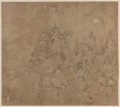 Album der daoistischen und buddhistischen Themen: Suche den Berg: Blatt 49 von Unknown artist