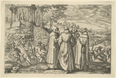 Allegorie auf die Niederlage des Herzogs von Alva bei Brielle von Unknown artist