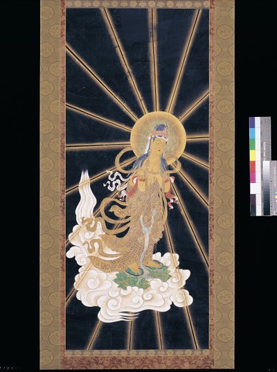 Amitabha (Amida) Triade, die vom Himmel herabsteigt von Unknown artist