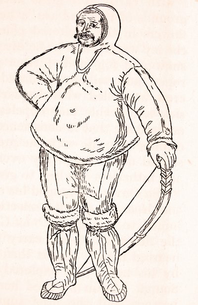 Ein Eskimo - nach einer Aquarellzeichnung von John White von Unknown artist