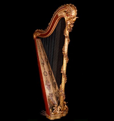 Kunst Frankreich: Harfe der Königin von Frankreich Marie Antoinette von Unknown artist
