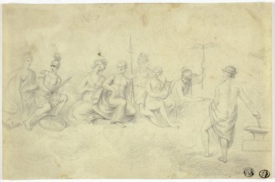 Versammlung der Götter und Göttinnen auf dem Olymp von Unknown artist