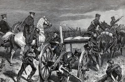 Blüchers Marsch nach Waterloo von Unknown artist