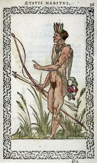 Brasilianer - in "Kleidung und Abbildungen" von Jean Sluperius, 1572 von Unknown artist