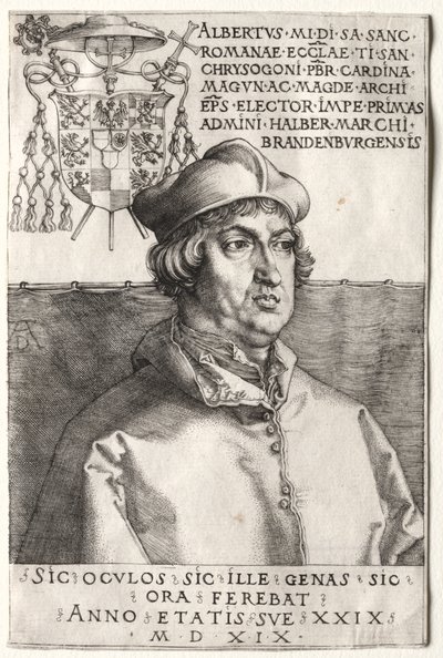 Kardinal Albrecht von Brandenburg - Die kleine Platte von Unknown artist