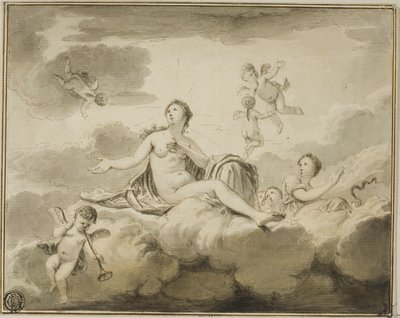 Deckengestaltung: Triumph der Wahrheit mit Klugheit und anderen von Unknown artist