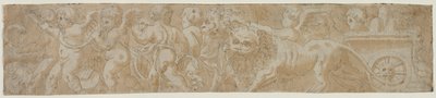 Von Löwen gezogener Wagen mit Amorini (recto) von Unknown artist