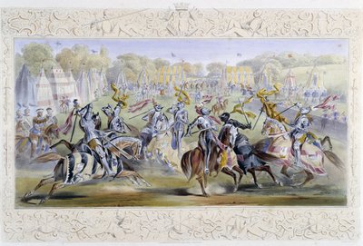 Ritterliches Turnier - in „Ritter von England“ von J. Whatman, hrsg. von T. M