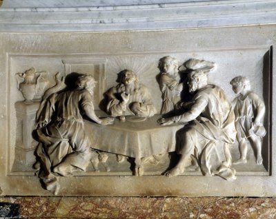 Christus und die Pilger von Emmaus. Altarbild der Kirche von Trets von Unknown artist