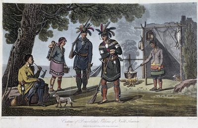 Kostüme der sesshaften Indianer Nordamerikas, von Heriot, George (1766-1844) von Unknown artist