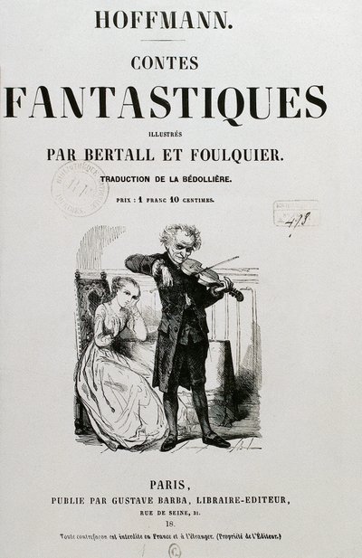 Rat Krespel, Umschlag von "Les contes fantastiques" von Ernst Theodor Amadeus Hoffmann von Unknown artist