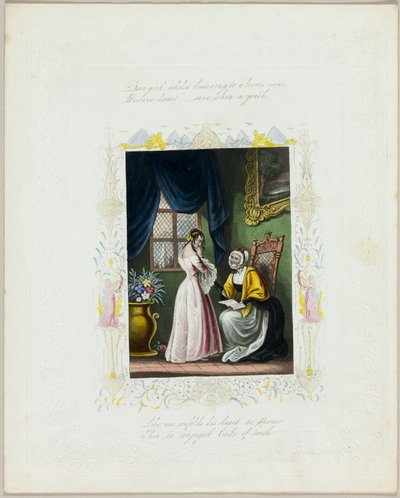 Liebes Mädchen, während du den Gelübden eines Liebhabers lauschst (Valentinstag) von Unknown artist