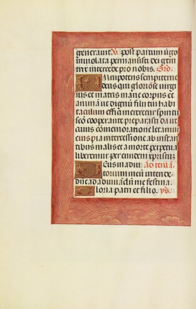 Dekorierte Textseite von Unknown artist