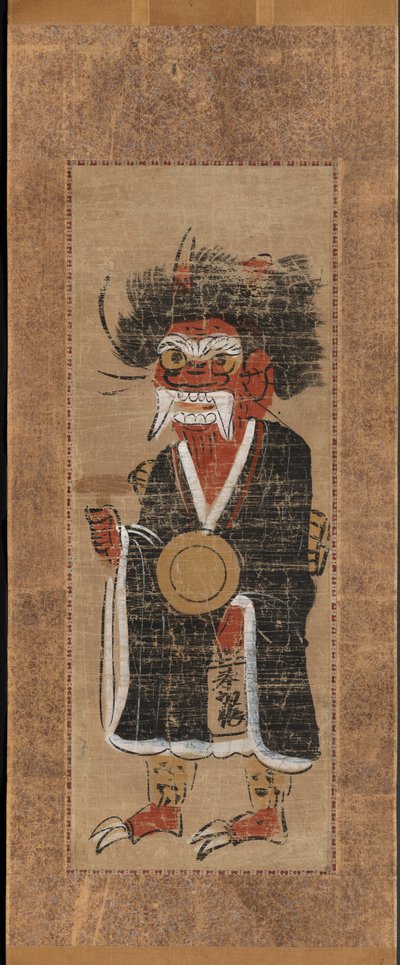 Dämon, der den Namen des Buddha intoniert (Oni no nenbutsu) von Unknown artist
