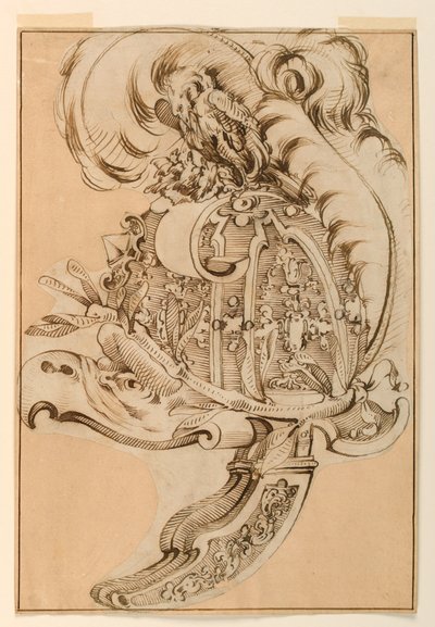 Entwurf für einen dekorativen Burgonet von Unknown artist