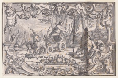 Entwurf für einen Wandteppich: Bacchus und Ariadne von Unknown artist