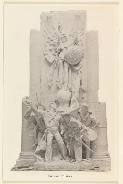 (Detail) der Aufruf zur Waffen-Statue am Dewey-Bogen von Unknown artist