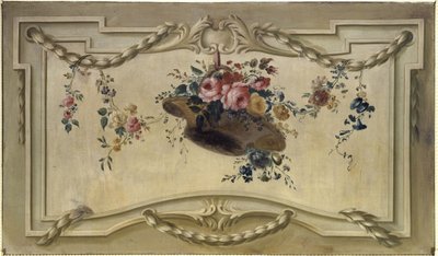 Türüberlagerung: Blumenkorb von Unknown artist