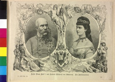 Kaiser von Österreich und Elisabeth Franz Joseph I. von Unknown artist