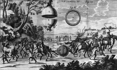 Experiment von Otto von Guericke von Unknown artist