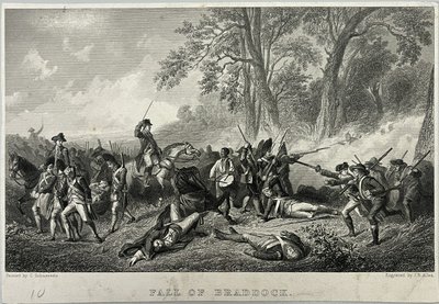 Fall von Braddock von Unknown artist