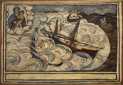 Ehemaliges Voto (Ex Voto) Seemann, beliebtes Angebot als Zeichen der Hingabe und Dankbarkeit des Seemanns, der die Gefahren des Meeres überlebt hat, aus der Kirche von Carmine, Torre del Greco, in der Nähe von Neapel, 19. Jahrhundert Italien von Unknown artist