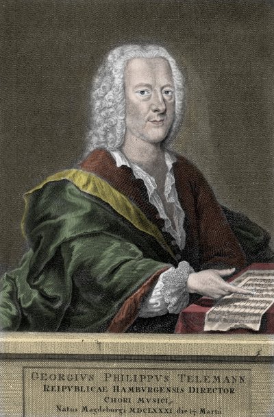 Georg Philipp Telemann (1681-1767), deutscher Komponist von Unknown artist