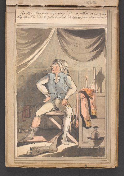 Gehe die Runden, sagst du? Was meinst du damit? - Kannst du nicht hören, dass es regnet, du Schurke? von Unknown artist