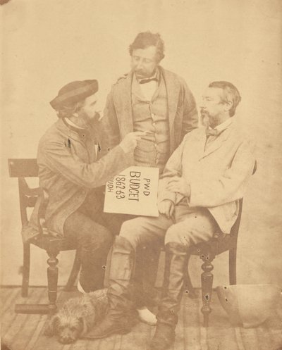 Gruppenporträt von drei Männern, Indien von Unknown artist