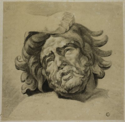 Hand eines Zentauren, der den Kopf eines Lapithen greift (nach einer der Metopen vom Parthenon, British Museum) von Unknown artist