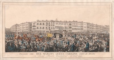 Ihre Majestät Königin Caroline auf dem Weg zur St. Paul