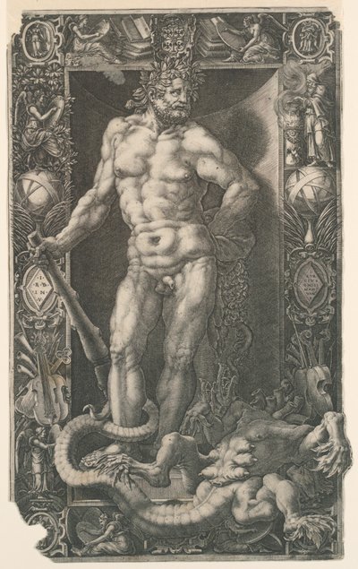 Herkules siegreich über die Hydra von Lerna von Unknown artist