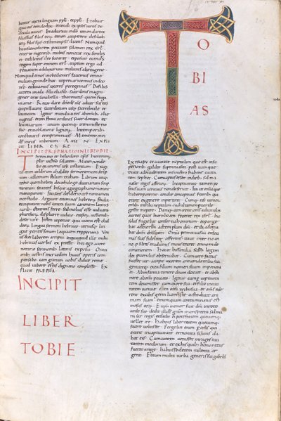 Incipit des Buches Tobias von Unknown artist