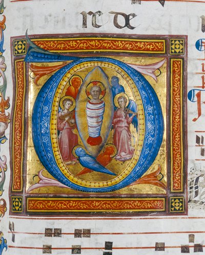 Initialbuchstabe einer Seite aus einem illuminierten Kodex von Unknown artist