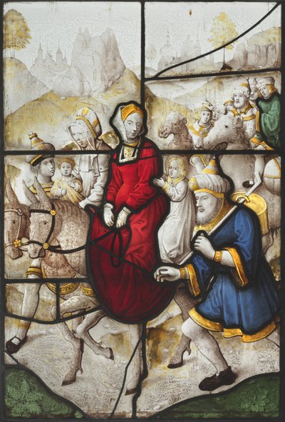 Jakob kehrt mit Rahel und Lea von Laban verfolgt nach Kanaan zurück von Unknown artist