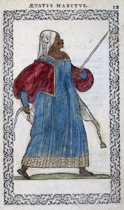 Die Maurin - in „Habits et effigies“ von Jean Sulperius von Unknown artist