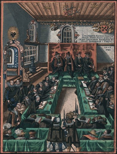 Das Regensburger Religionsgespräch von 1601 von Unknown artist