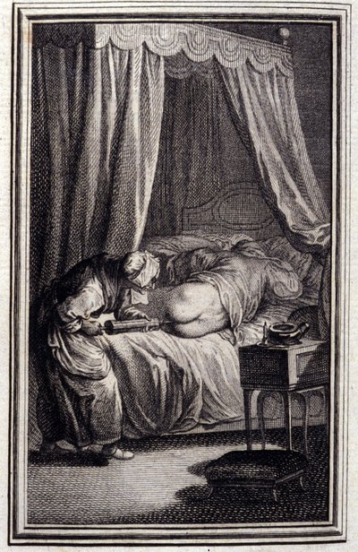 Le remede - in „Tales et nouvelles en vers“ von Jean La Fontaine. 1762. von Unknown artist