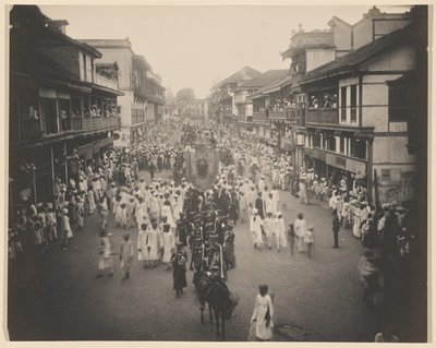 Ankunftsprozession von Lord Tawhurst durch die Lord Harris Road von Unknown artist