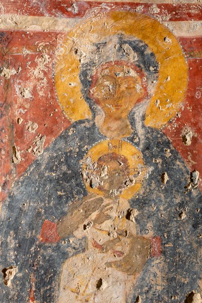 Madonna und Kind zwischen den Erzengeln Michael und Gabriel von Unknown artist
