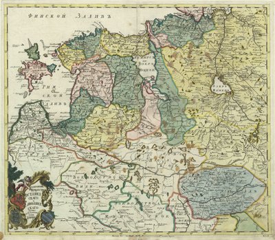 Karte von Estland und Livland von Unknown artist