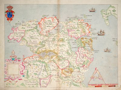 Karte des Nordens von Irland, ca. 1600 von Unknown artist