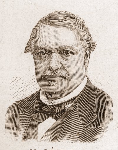 Mitglieder der Académie Française im Jahr 1895: Porträt von Leon Say (1826-1896), französischer Ökonom und Politiker. von Unknown artist