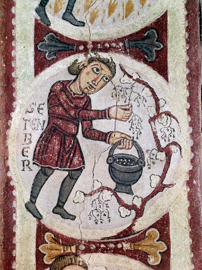 Monatszyklus: September (Ernte) (Detail) von Unknown artist