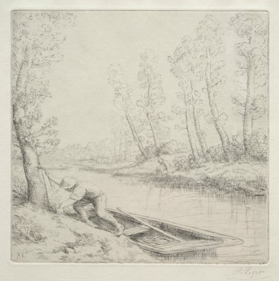 Morgen am Fluss von Unknown artist
