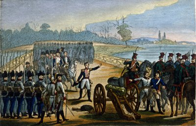 Napoleonischer Krieg. Wien: Die Eroberung der Donaubrücken am 13.11.1805 von Unknown artist