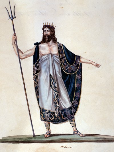 Neptun (Aquarell) von Unknown artist