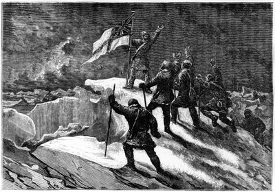 Nordpol: Britische Schiffe am nächsten Punkt zum Pol - Nares Georges S., Eine Reise zum Polarmeer, Paris: Hachette von Unknown artist
